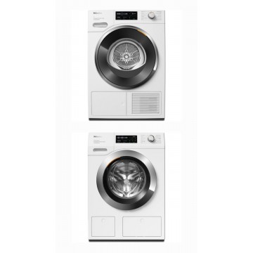 Miele WWI880 WCS 125 Gala Edition + TWL680 WP 125 Gala Edition Σετ Πλυντήριο & Στεγνωτήριο Ρούχων